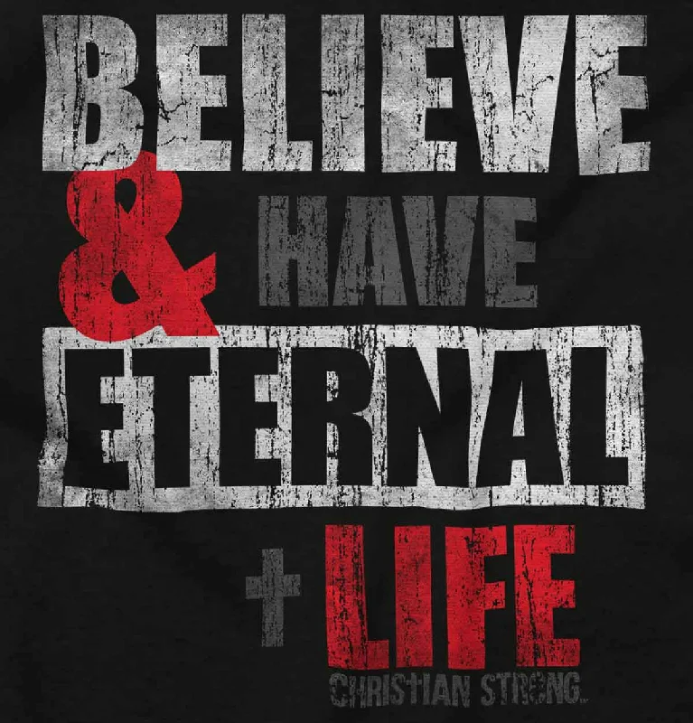 Elegant And Simple Have Eternal Life Zip Hoodie