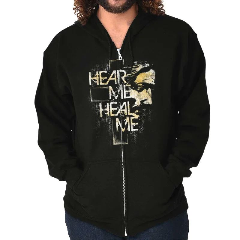 Breathable Design Hear Me Heal Me Zip Hoodie