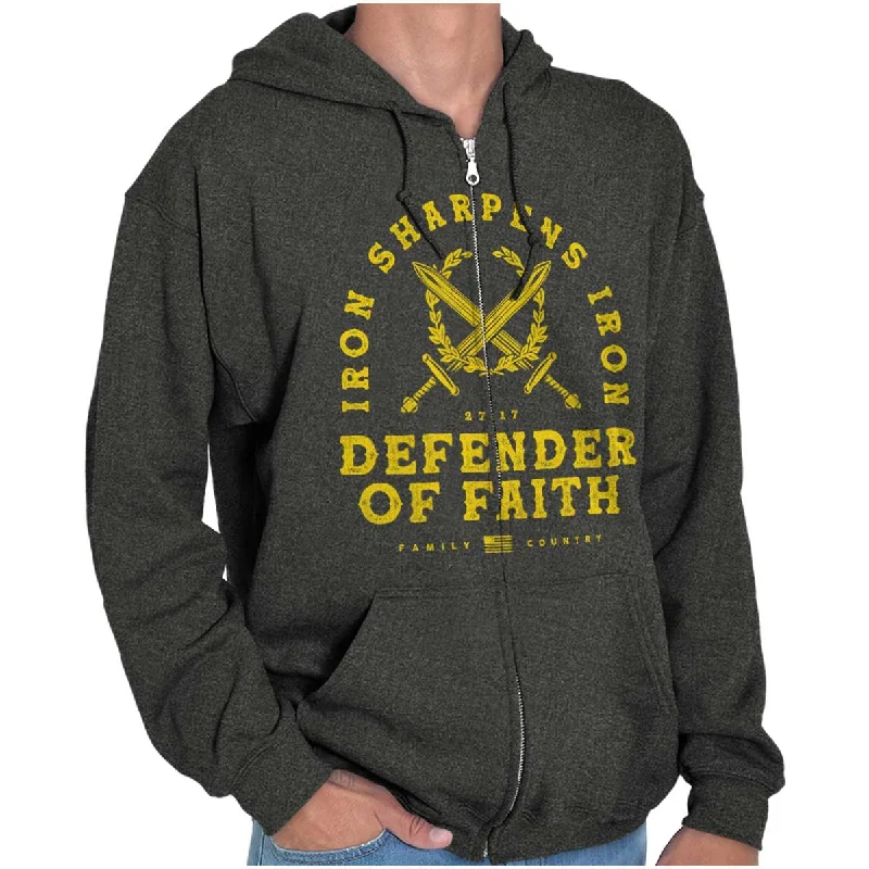 Exquisite Tailoring Iron Sharpens Iron Zip Hoodie