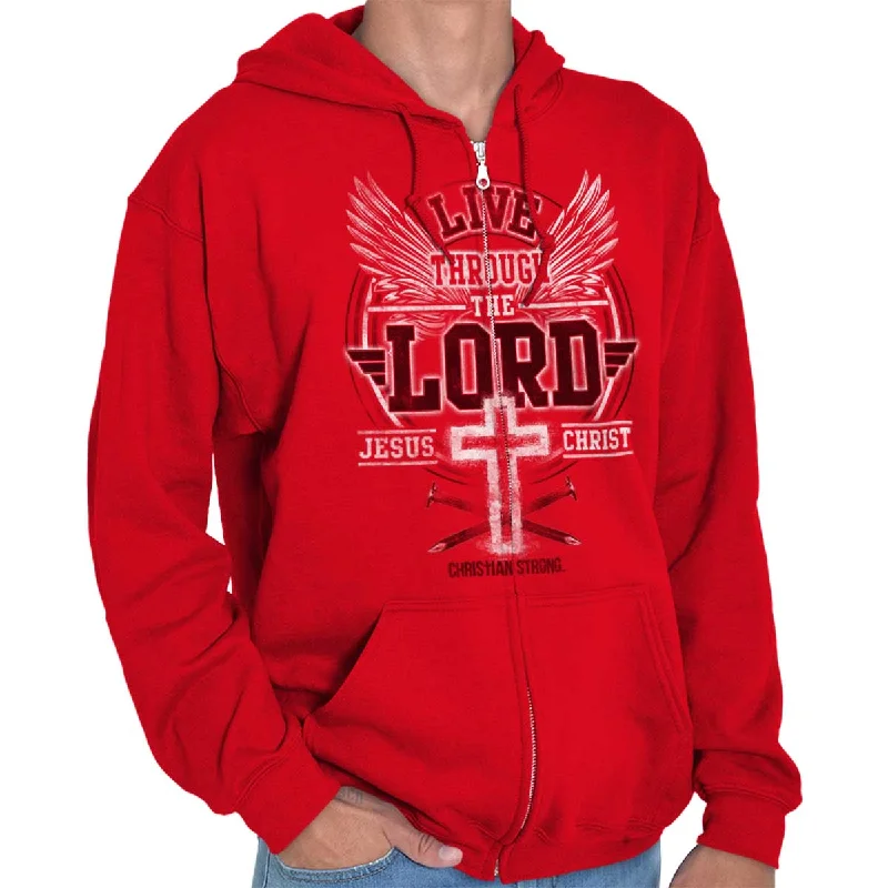 Elegant Wear Live Through the Lord Zip Hoodie