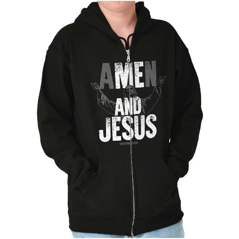Soft Fabrics Me and Jesus Zip Hoodie