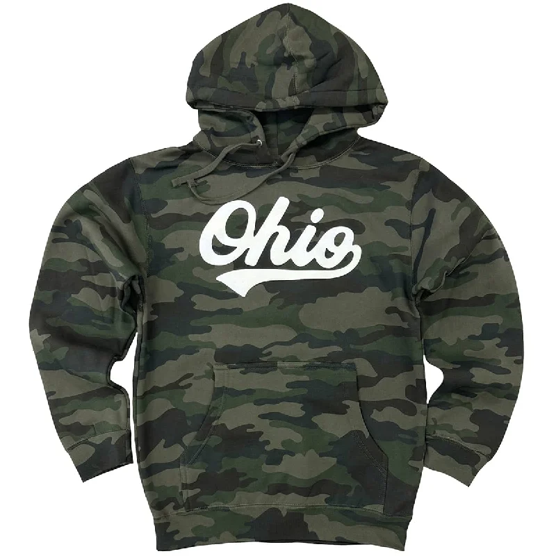 Ohio Script Camo Hoodie