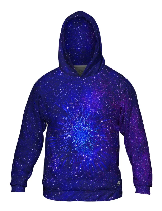 Fashion Wear Pulsating Starry Universe Blue