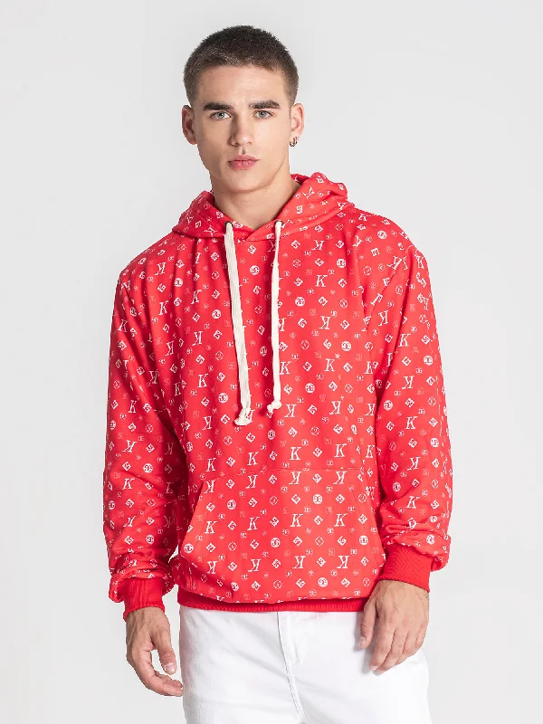 Exclusive Customization Red Mania Hoodie