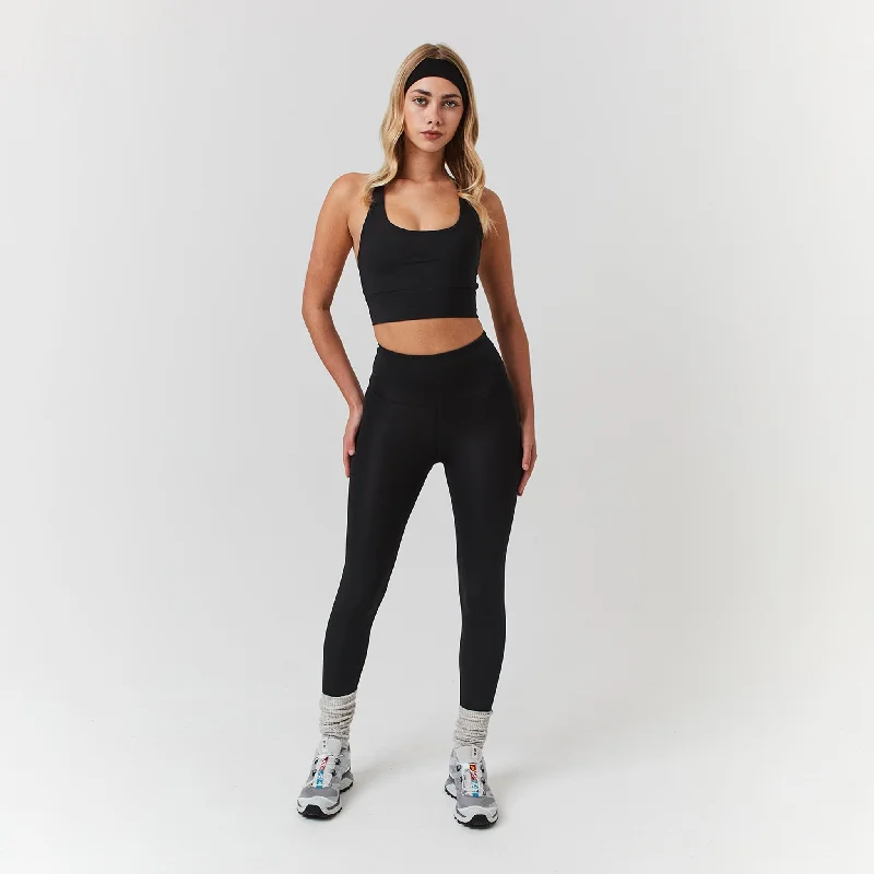 Spring Fashion Second Skin Bra & Legging Set | Black