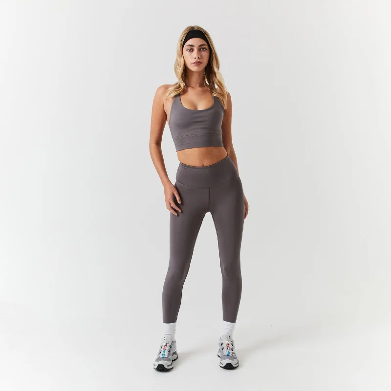 British Style Second Skin Bra & Legging Set | Grey