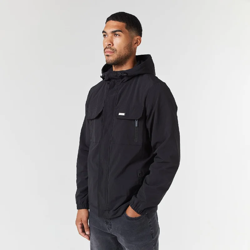 Classic Style Tech Utility Jacket | Black