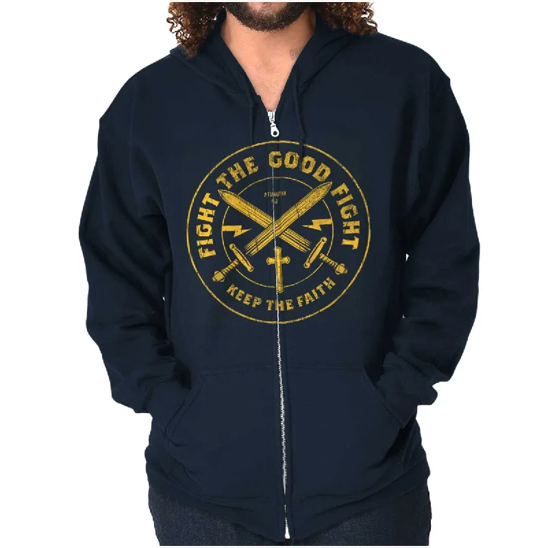 Cool Style the Good Fight Zip Hoodie