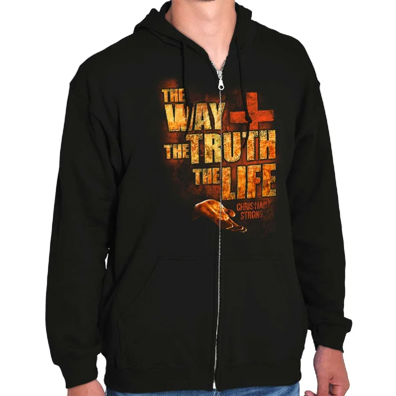 Casual Street The Way Truth Life Zip Hoodie