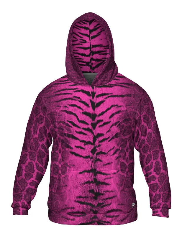 Classic Color Tiger Leopard Skin Hot Pink