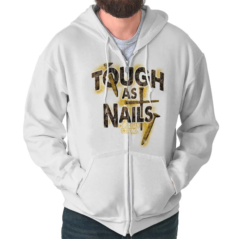 Layered Comfort Tough As Nails Zip Hoodie