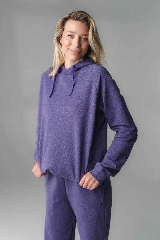 Comfortable Fashion Vitality Uni Studio Hoodie - Violet Marl