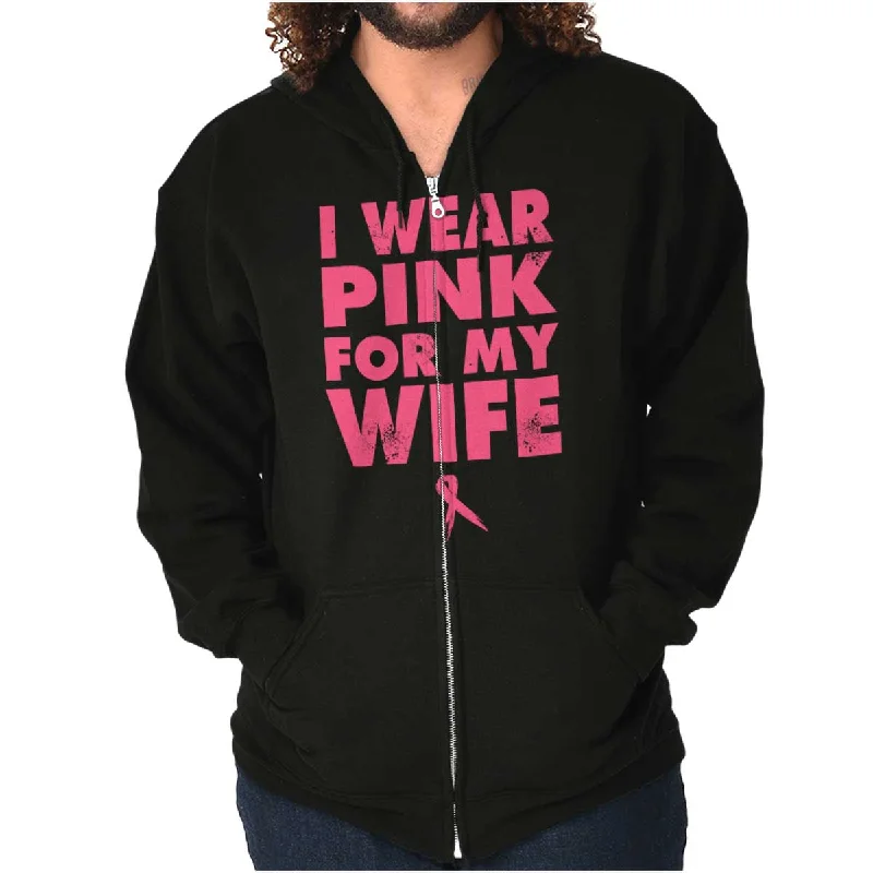 Comfortable Jackets Wear Pink For My Wife Zip Hoodie