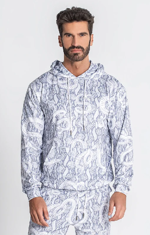 Editorial Design White Sakura Hoodie