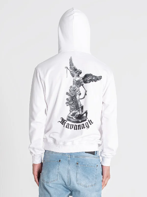 Economic Outlook White Warrior Angel Hoodie