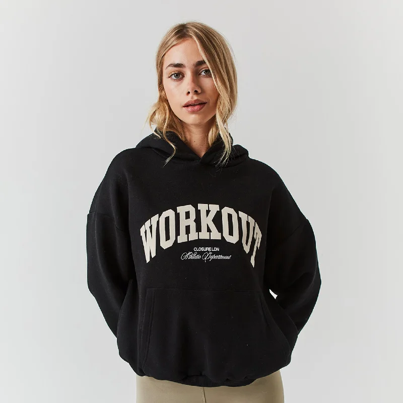 Easy Fashion Workout Hoodie | Black