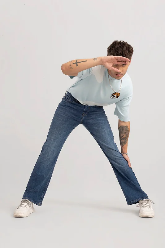 Simple Matching Atavistic Blue Bootcut