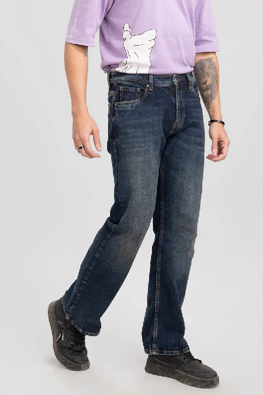 Fresh And Capable Atavistic Grunge Blue Bootcut
