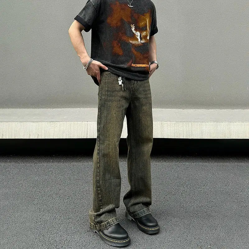 Modern Tailoring Bamboo Washed Distressed Jeans