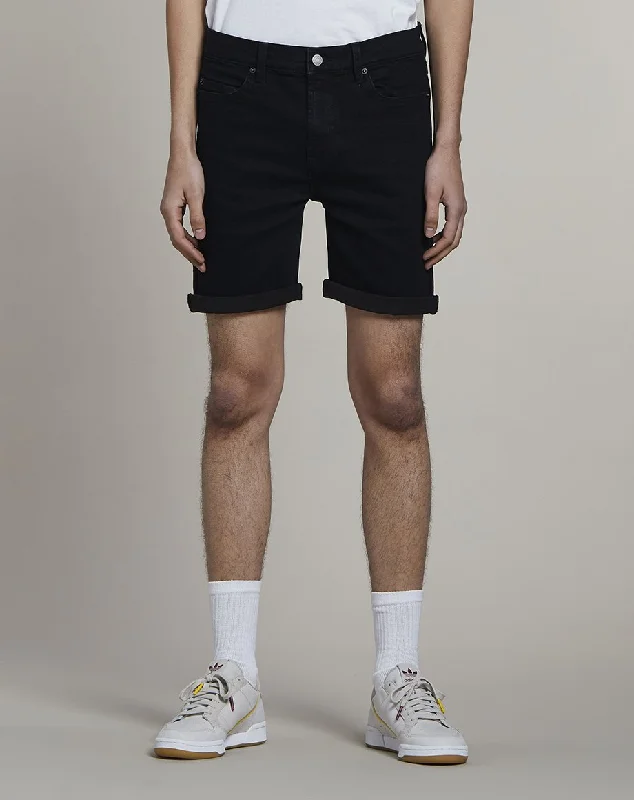 Unique Fashion HEROICA DENIM MENS SHORTS | BLACK