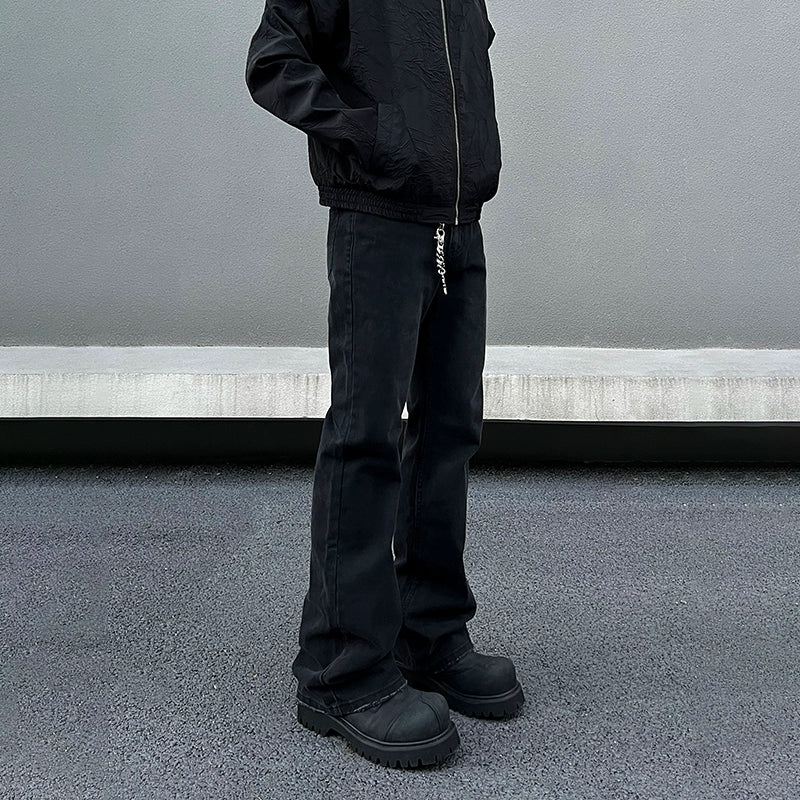 Urban Chic Black Slim Fit Straight Jeans