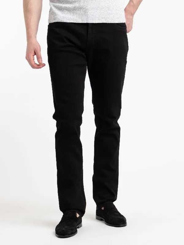 Cozy Outerwear Black Travel Stretch Denim