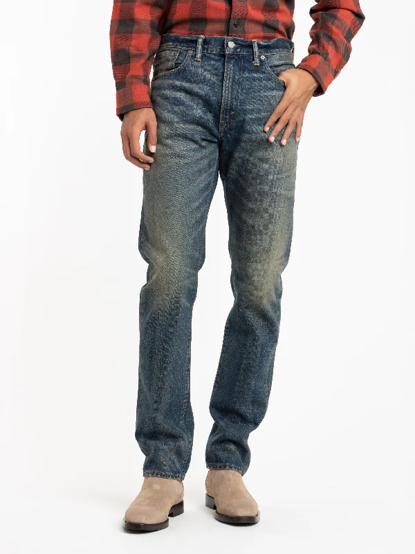 Integrated Design Blue High Slim Yosemite Wash Selvedge Jeans