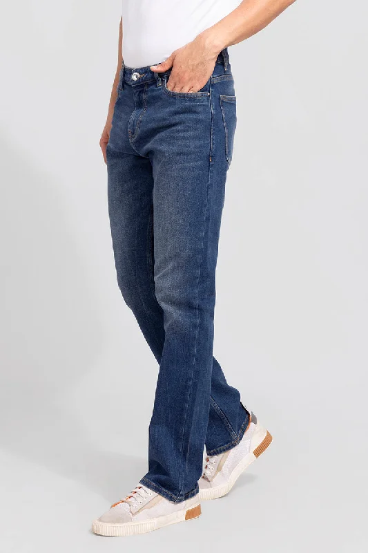 Noble Temperament Boogie Pebble Blue Straight Fit Jeans