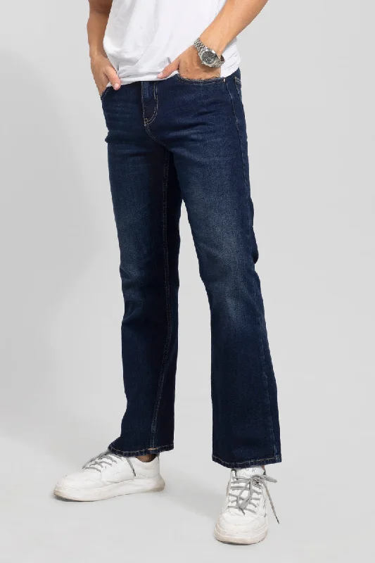 Comfy Layers Bound Dark Blue Bootcut Jeans