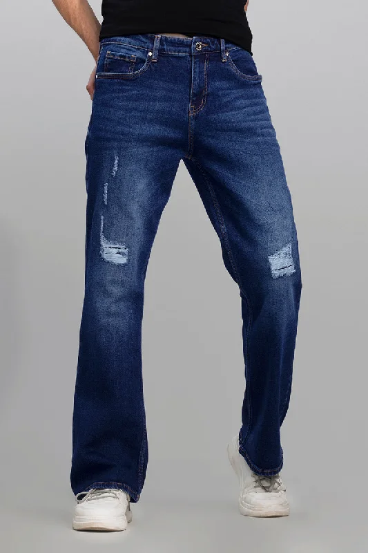 Versatile Outfits Dalton Blue Bootcut Jeans