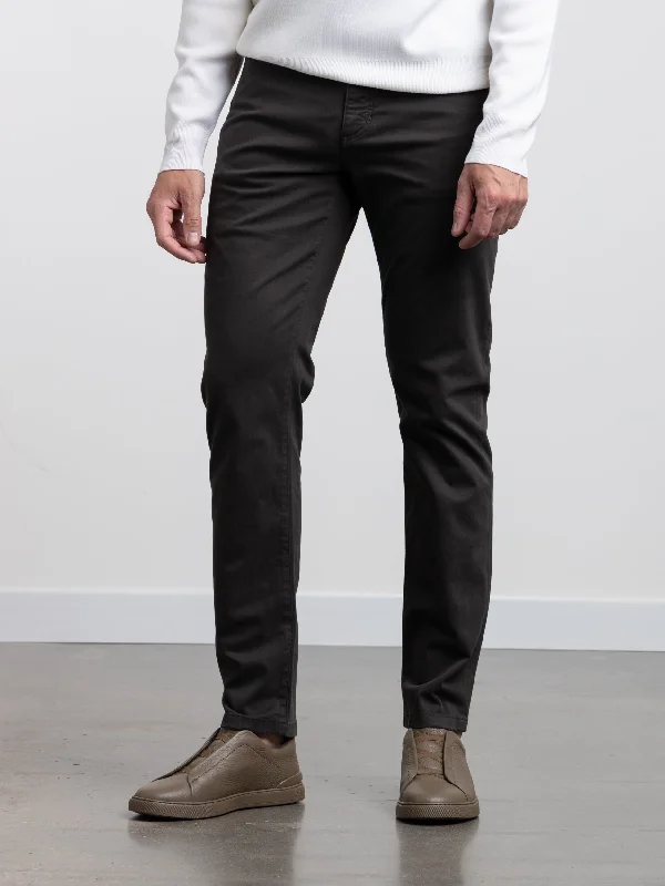Soft Wear Dark Brown Stretch Roccia Jeans