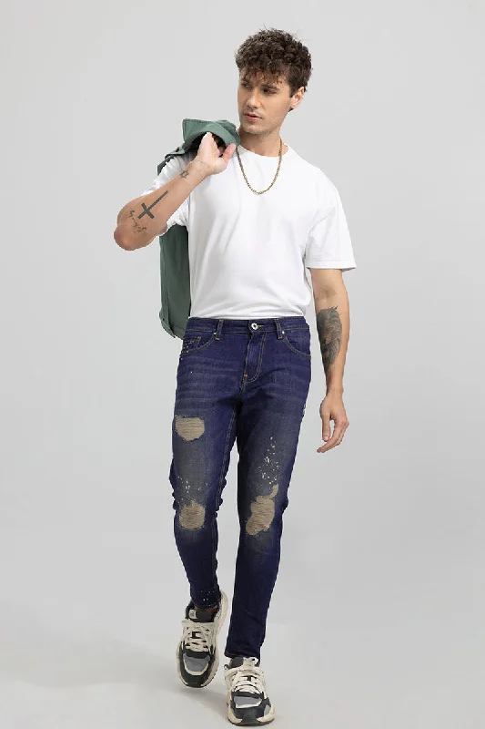 End Of The Year Drift Admire Blue Skinny Jeans
