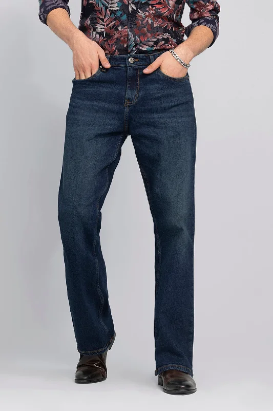 Cozy Chic Wear Edgar Blue Washed Bootcut Jeans