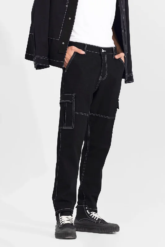 Enigma Black Baggy Fit Jeans