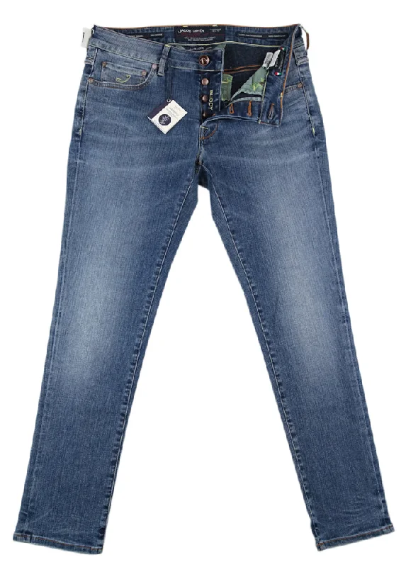 High Street Style Jacob Cohën Denim Blue Jeans - Super Slim