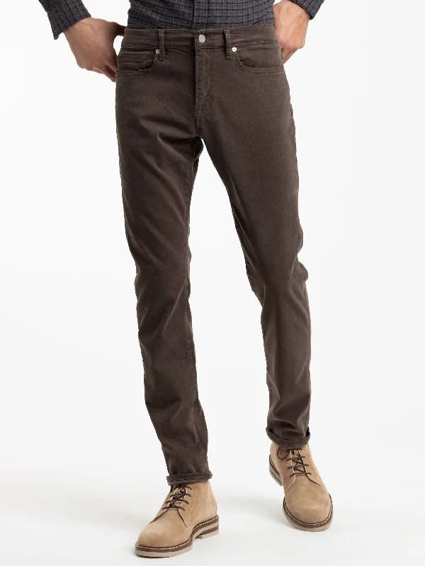 Casual Choice L'Homme Slim Brushed Twill Jeans in Mocha