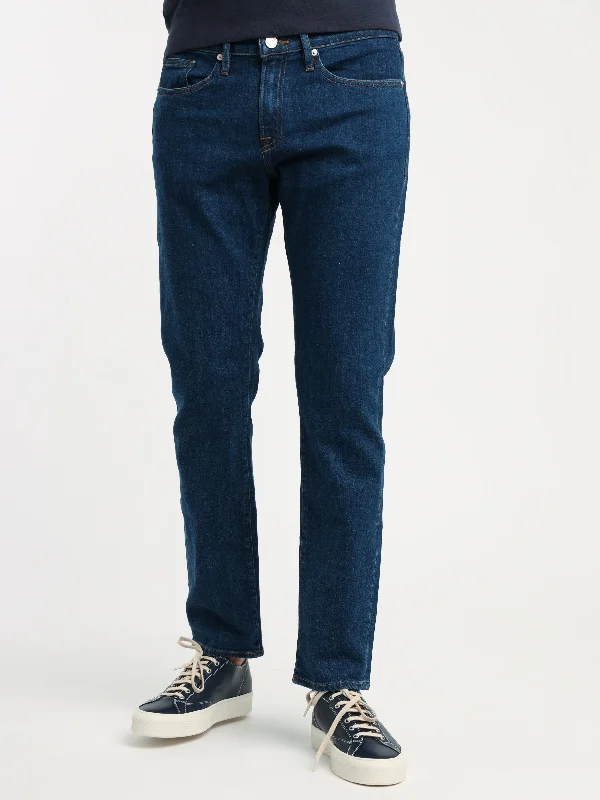 Trendy Looks Blue Long Bay L'Homme Slim Jeans