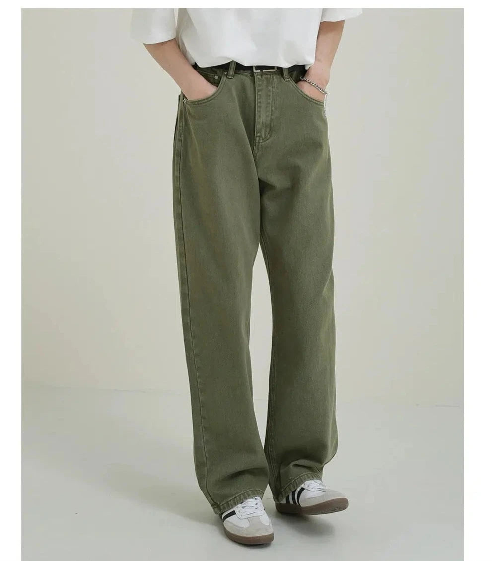 Autumn Selection Loose Fit Straight Leg Jeans
