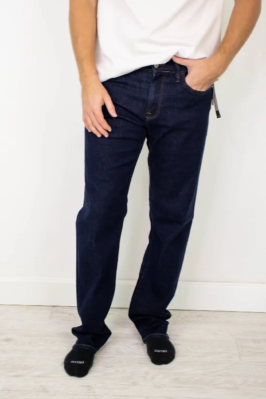 Quality Tailoring Zach Straight Leg Jean | Rinse Feather Blue