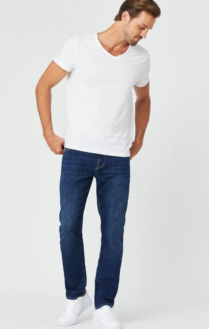 Trendy Items Matt Relaxed Straight Leg Jean | Dark Feather Blue