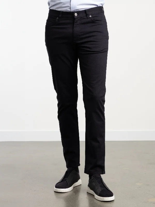 Soft Feel Navy Blue Stretch Roccia Jeans