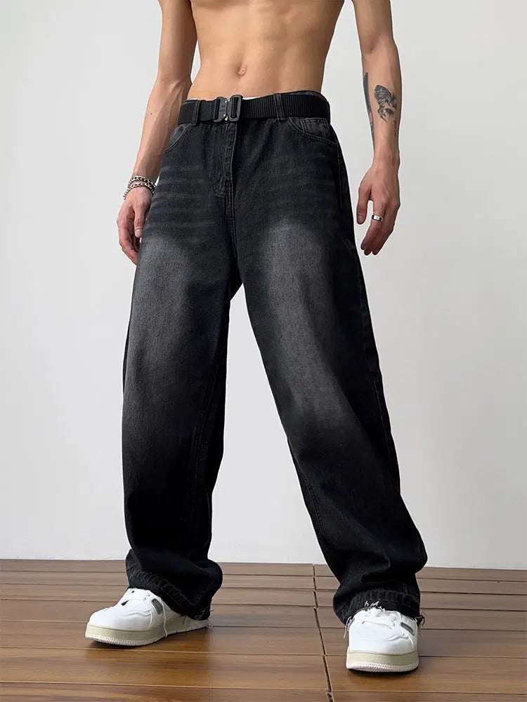 Chic Outfits Relaxed Fit Straight-leg Jeans