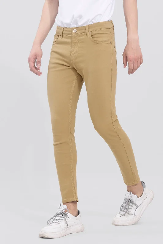 Cozy Vibes Ricky Beige Skinny Jeans