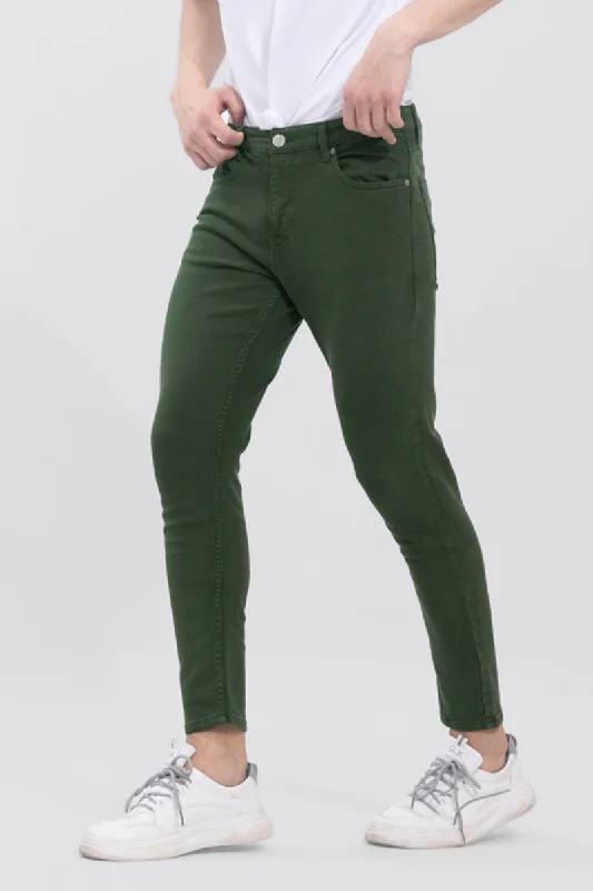 Chic Lounge Ricky Olive Skinny Jeans