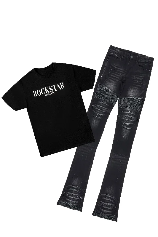 Elegant Design Corsey & Octavio Black/White Super Stacked Bundle Set