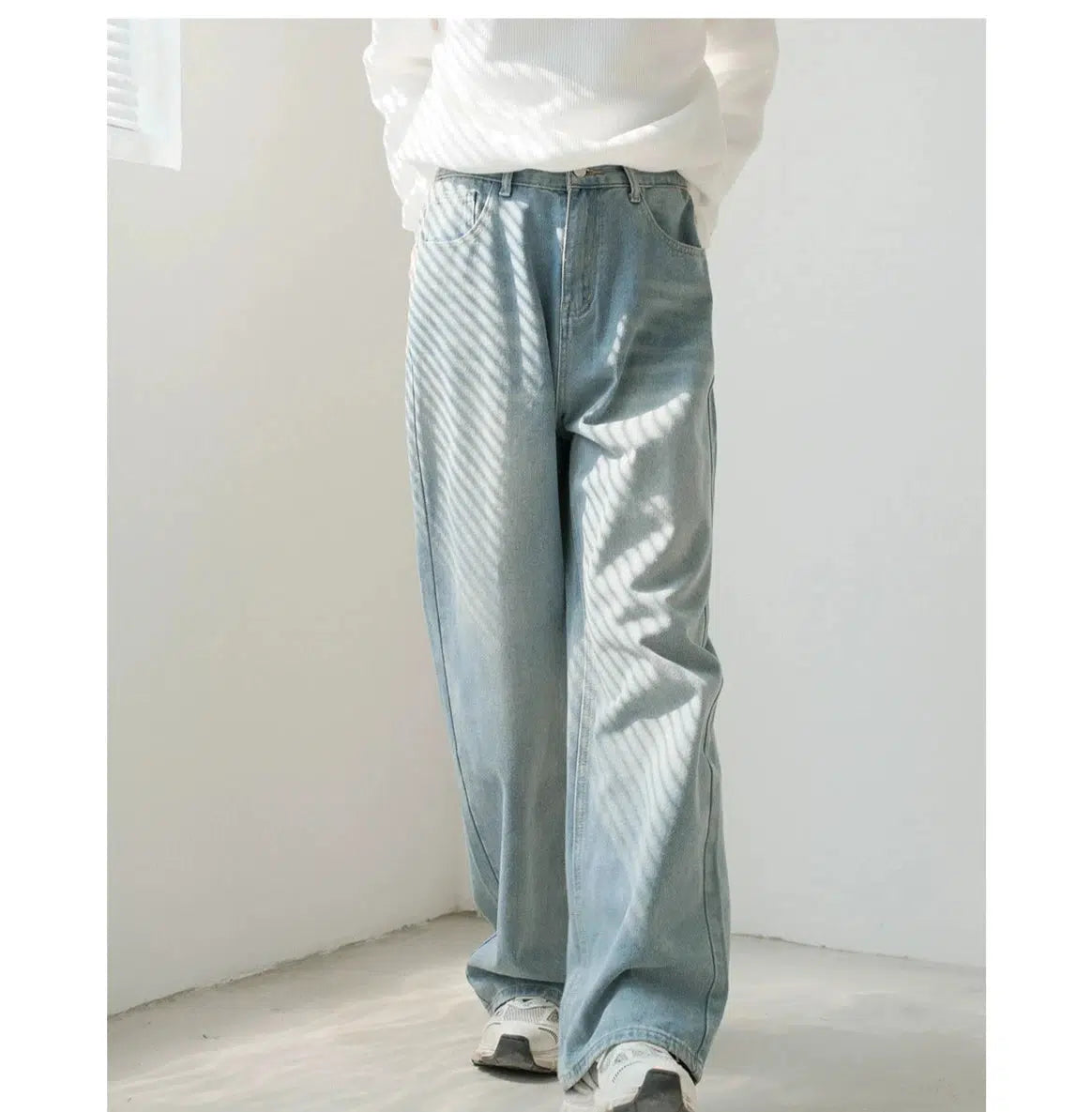 Outdoor Trend Semi-elastic Relaxed Fit Jeans