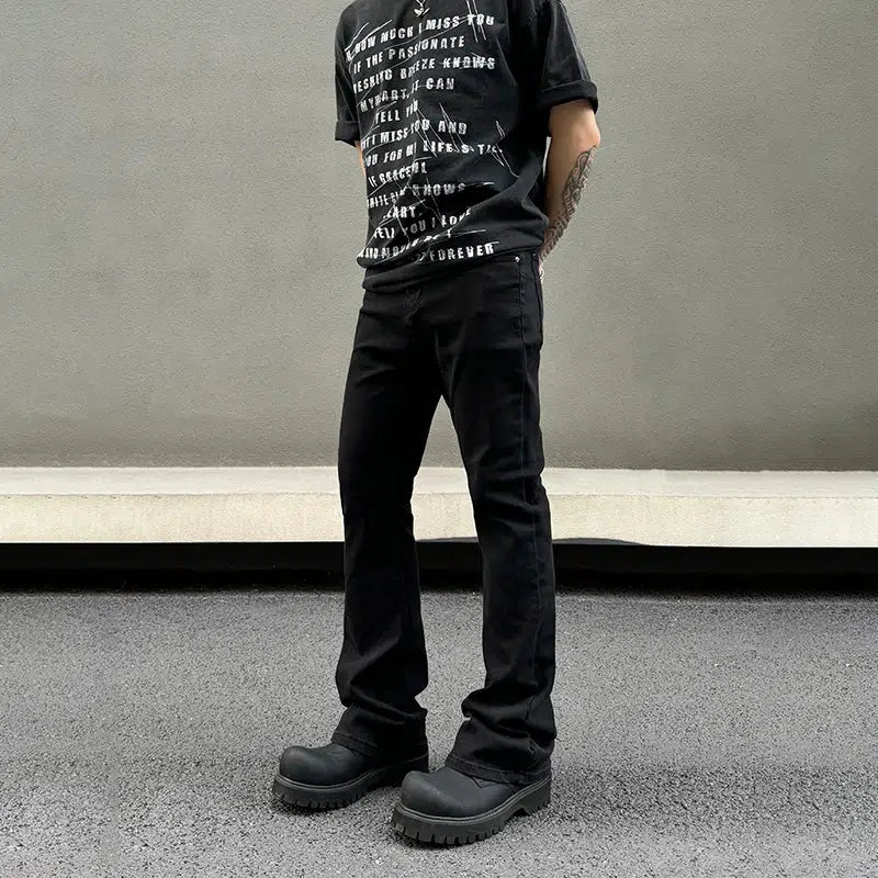 Multifunctional Style Slim Stretch Straight-leg Jeans