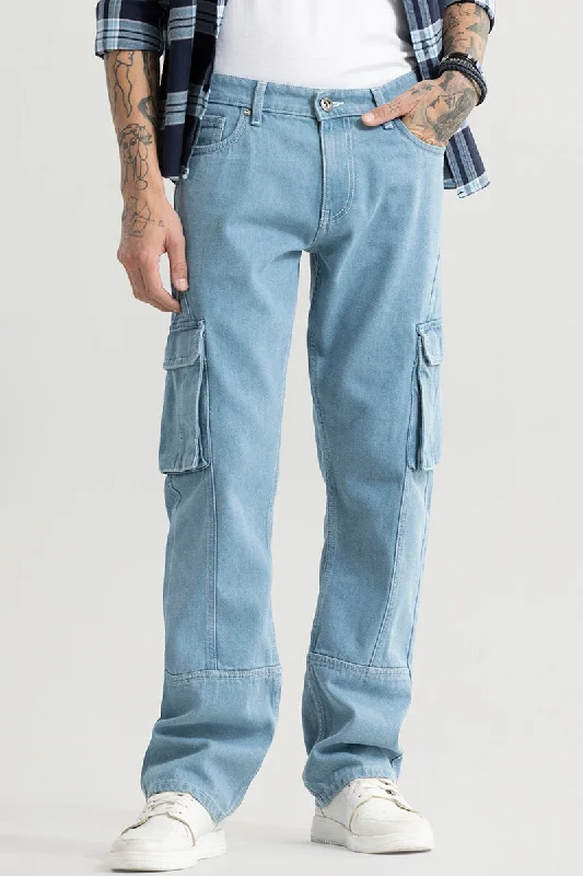 Sphinx Ice Blue Straight Fit Jeans