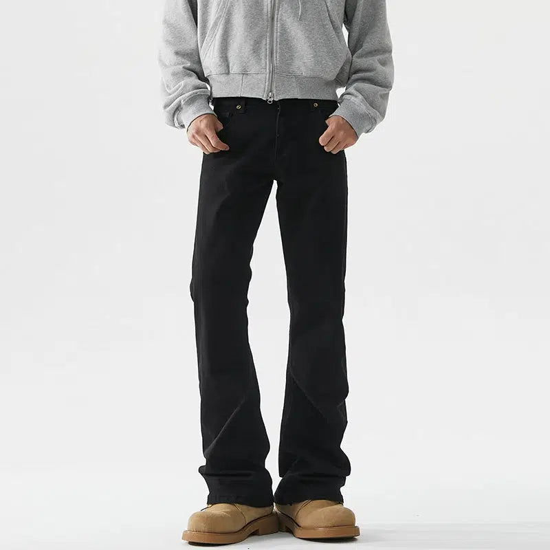 Casual Wear Straight-Leg Denim Pants