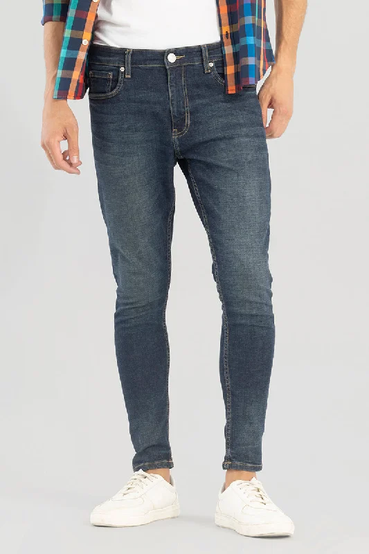 Theodore Grunge Blue Skinny Jeans